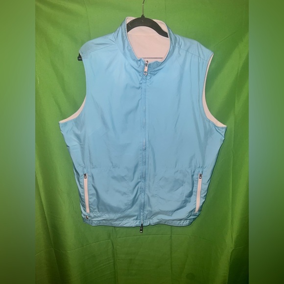 NWT Peter Millar Light Blue Vest size XL- Flaw - Picture 2 of 13